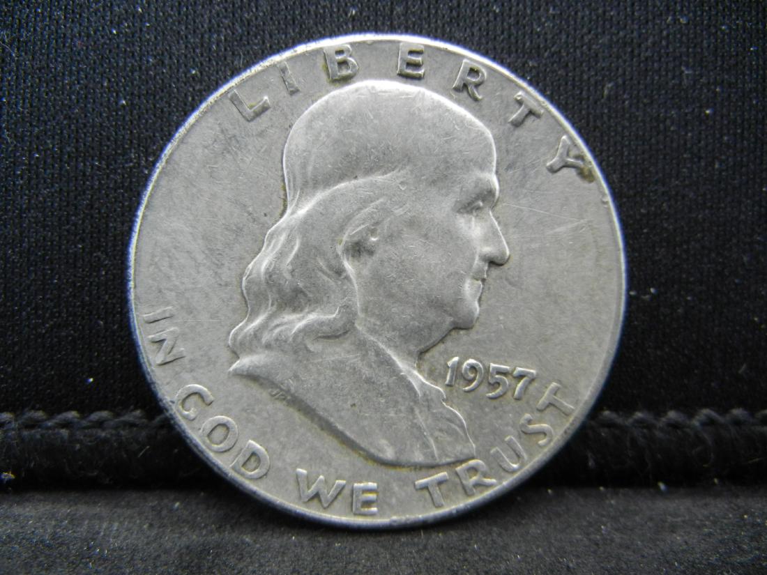 1957 Franklin Half Dollar (1 of 2)