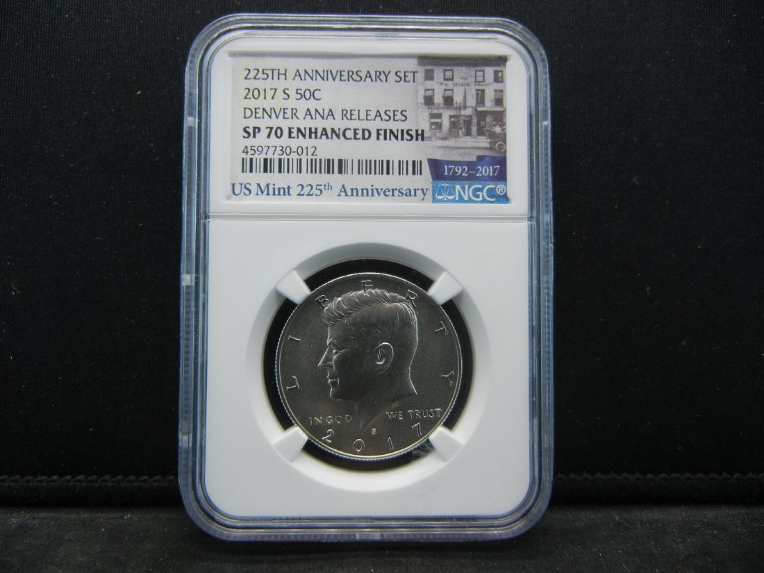 2017-S PCGS SP70 Special Enhanced Finish Kennedy Half (1 of 4)