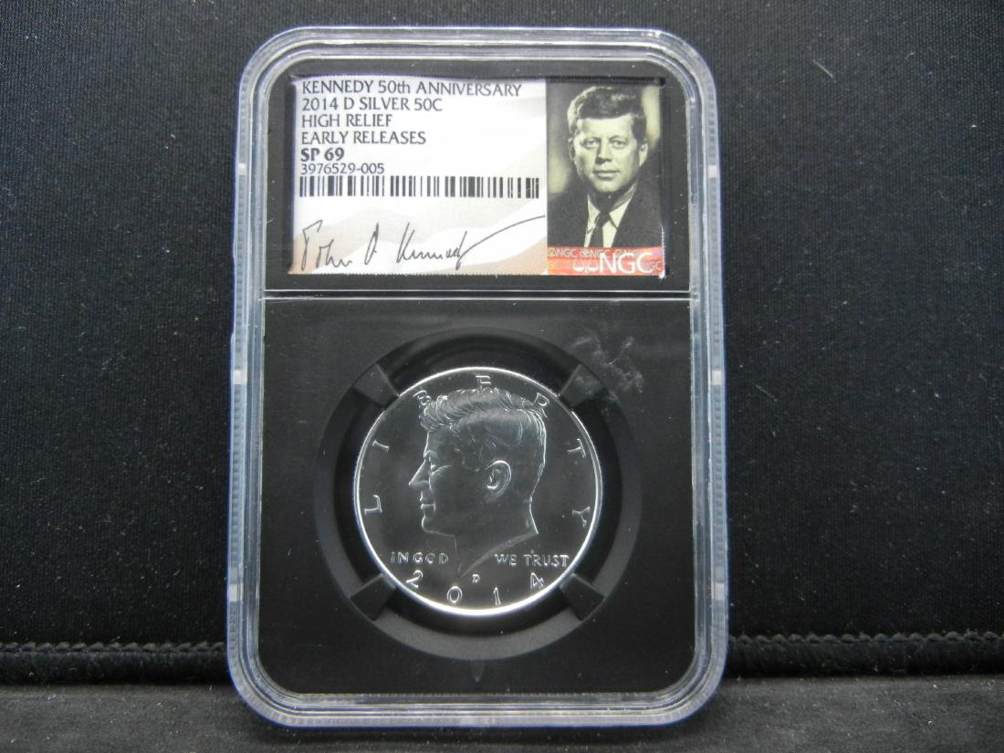 2014-D Silver High Relief Kennedy Half Dollar Certified (1 of 4)