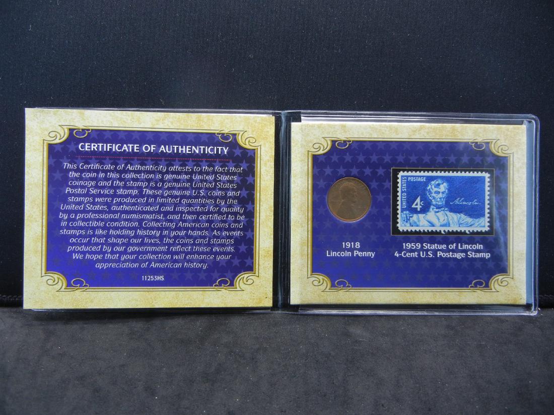 1918 The Comeback Wheat cent. WWI era with old stamp! (1 of 6)