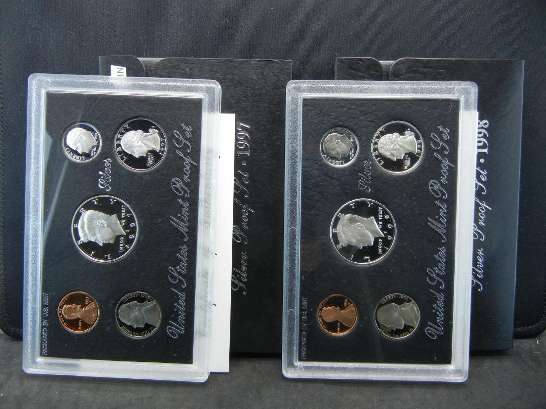 1997 1998 Silver Proof Sets Issued by the United States (1 of 7)