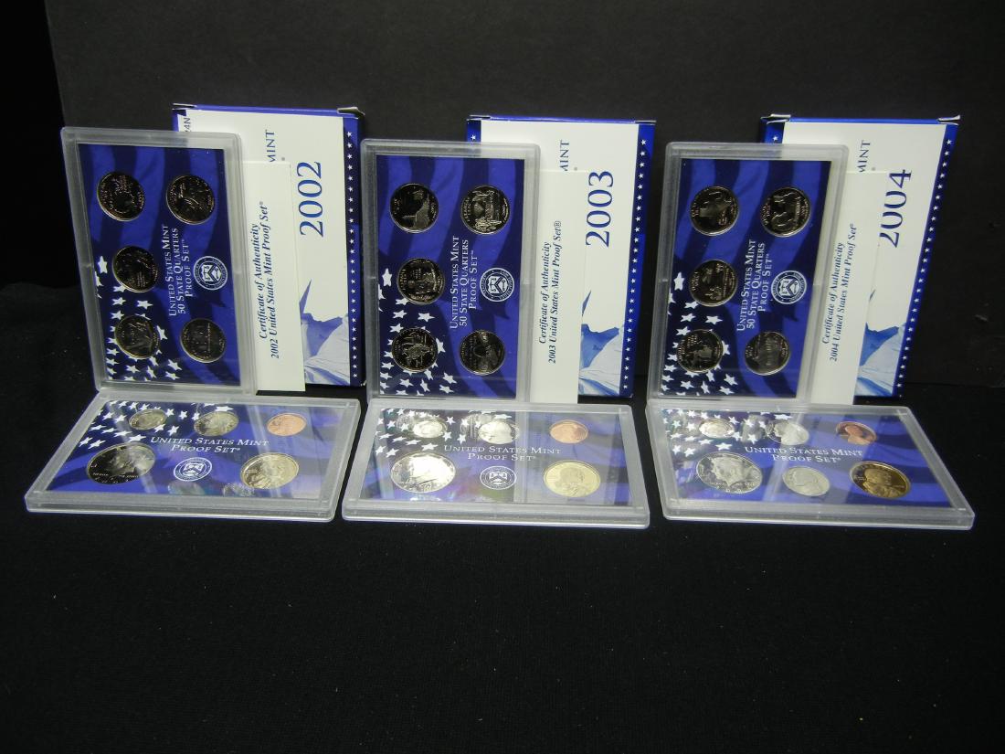 2002 2003 2004 Proof Sets Issued by the United States (1 of 20)