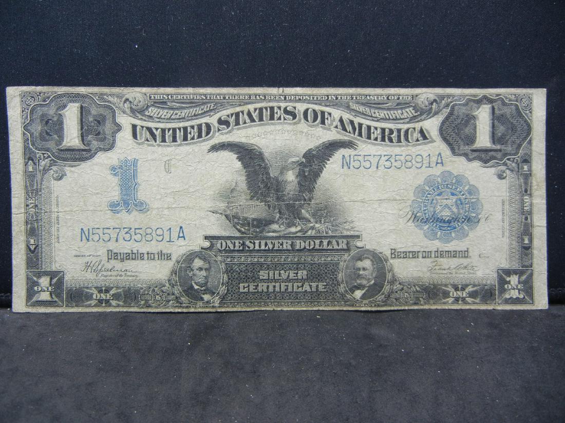 1899 BLACK Eagle Silver Certificate. Very Nice, No (1 of 3)