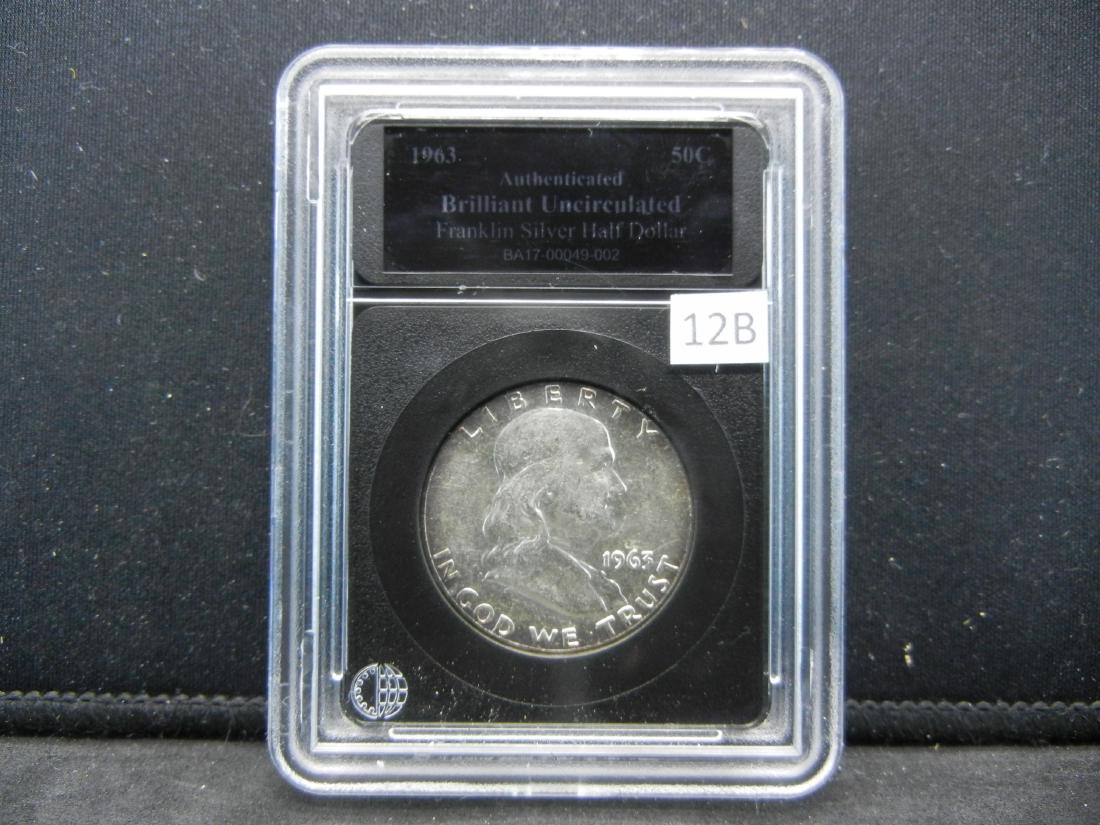 1963 BU Franklin Silver Half Dollar (1 of 4)