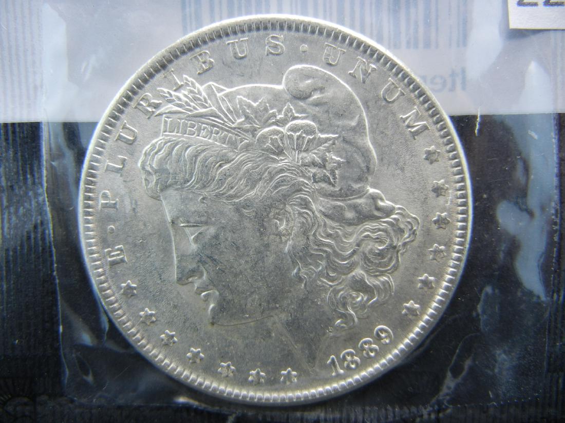 1889 Morgan Silver Dollar (1 of 3)