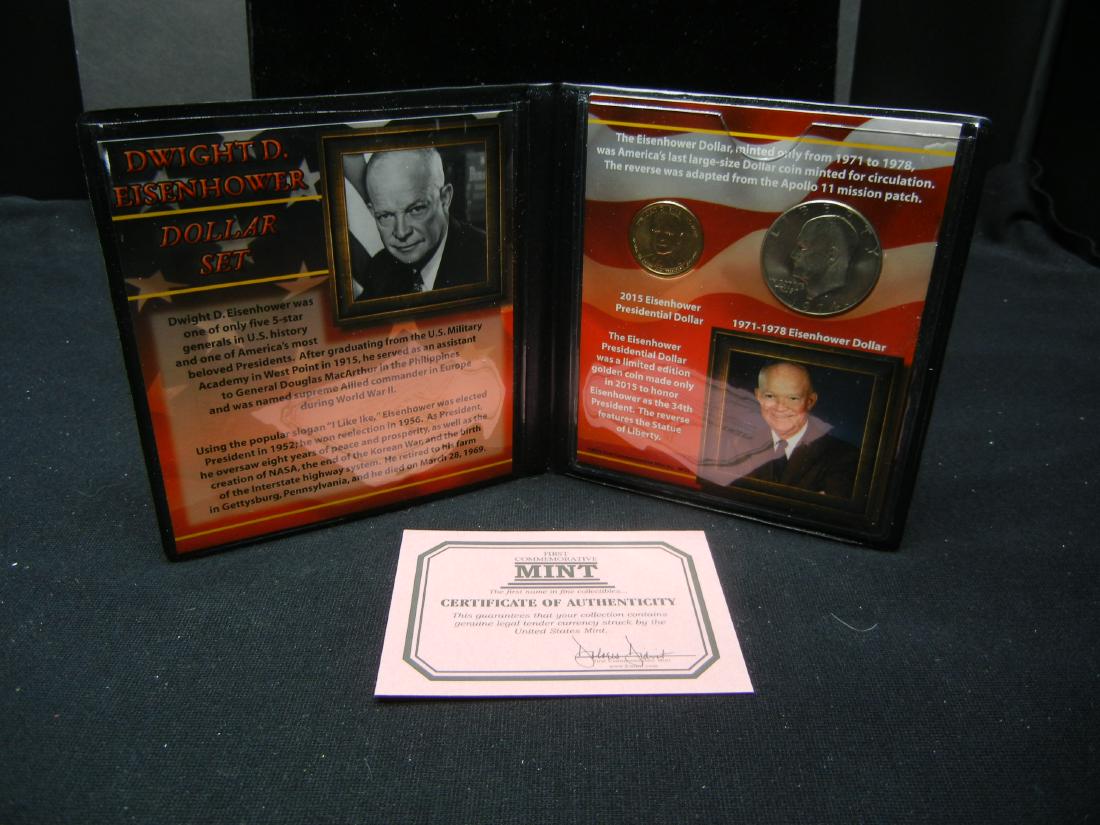 Dwight Eisenhower Dollar Set. With COA (1 of 4)