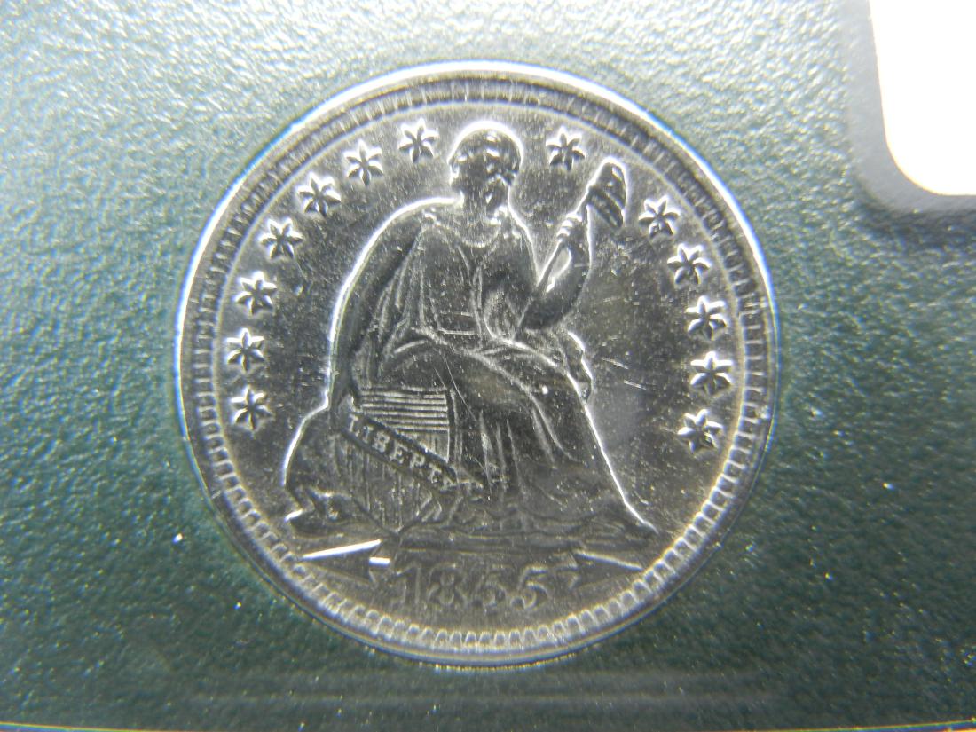 1855 Half Dime. MS63 Proof Like Details. Rare Coin (1 of 4)