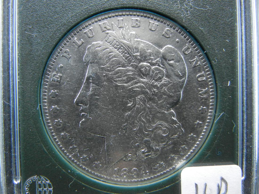 1894-O Morgan Silver Dollar. MS60 Rare in this (1 of 4)