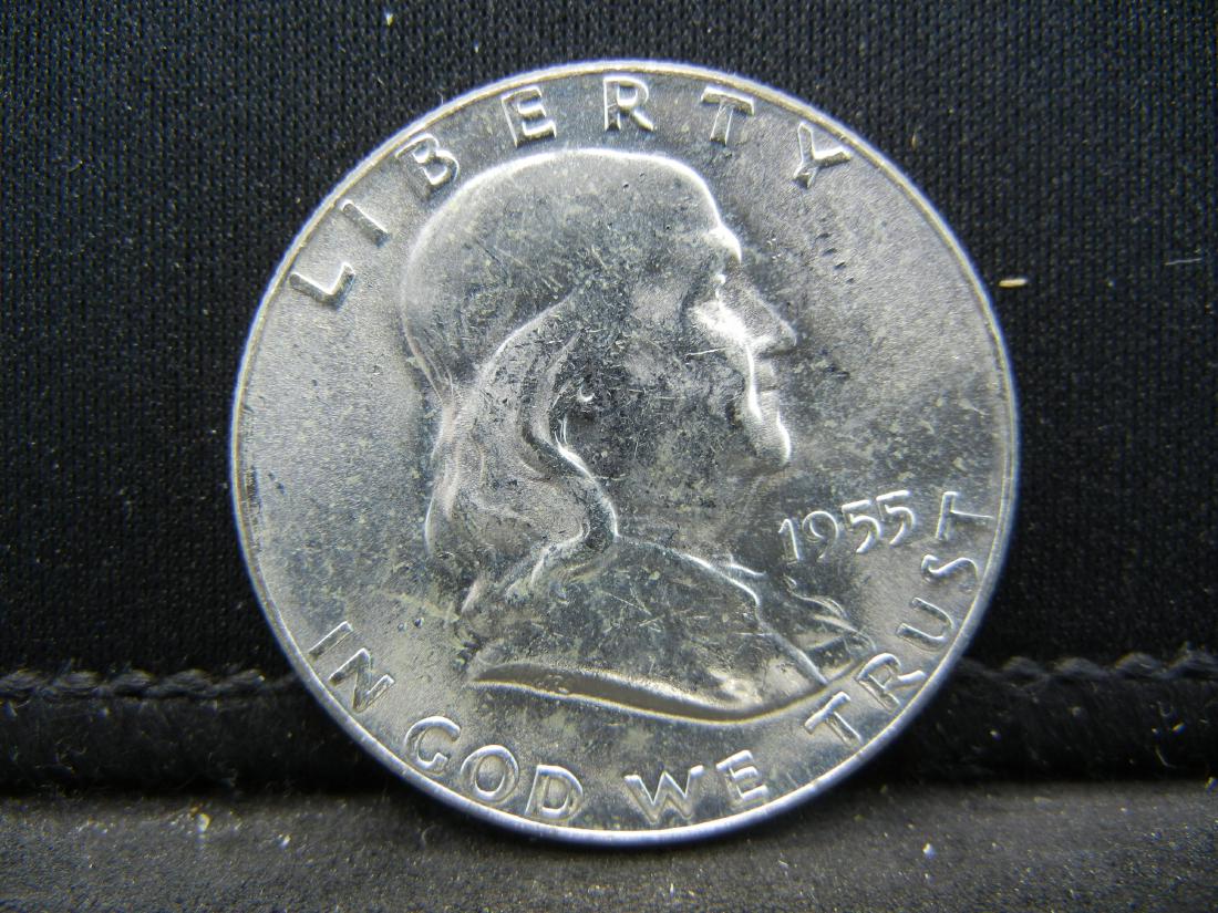 1955 Franklin Half Dollar (1 of 2)