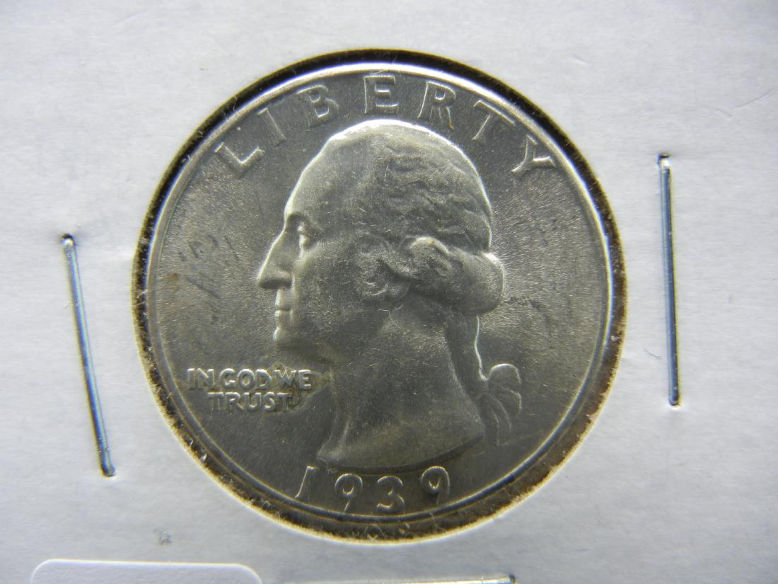 1939 Washington Quarter.   Brilliant Uncirculated. (1 of 3)