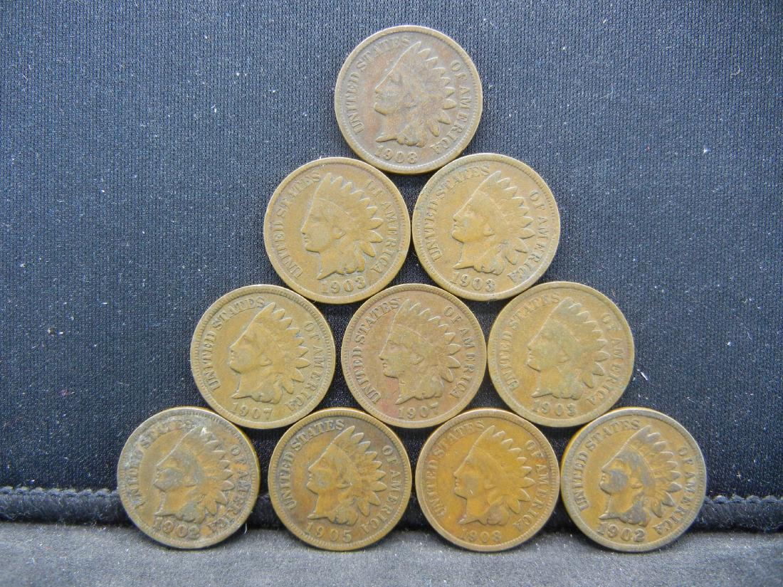 1990's Indian Head Cents - Lot of 10 (1 of 2)