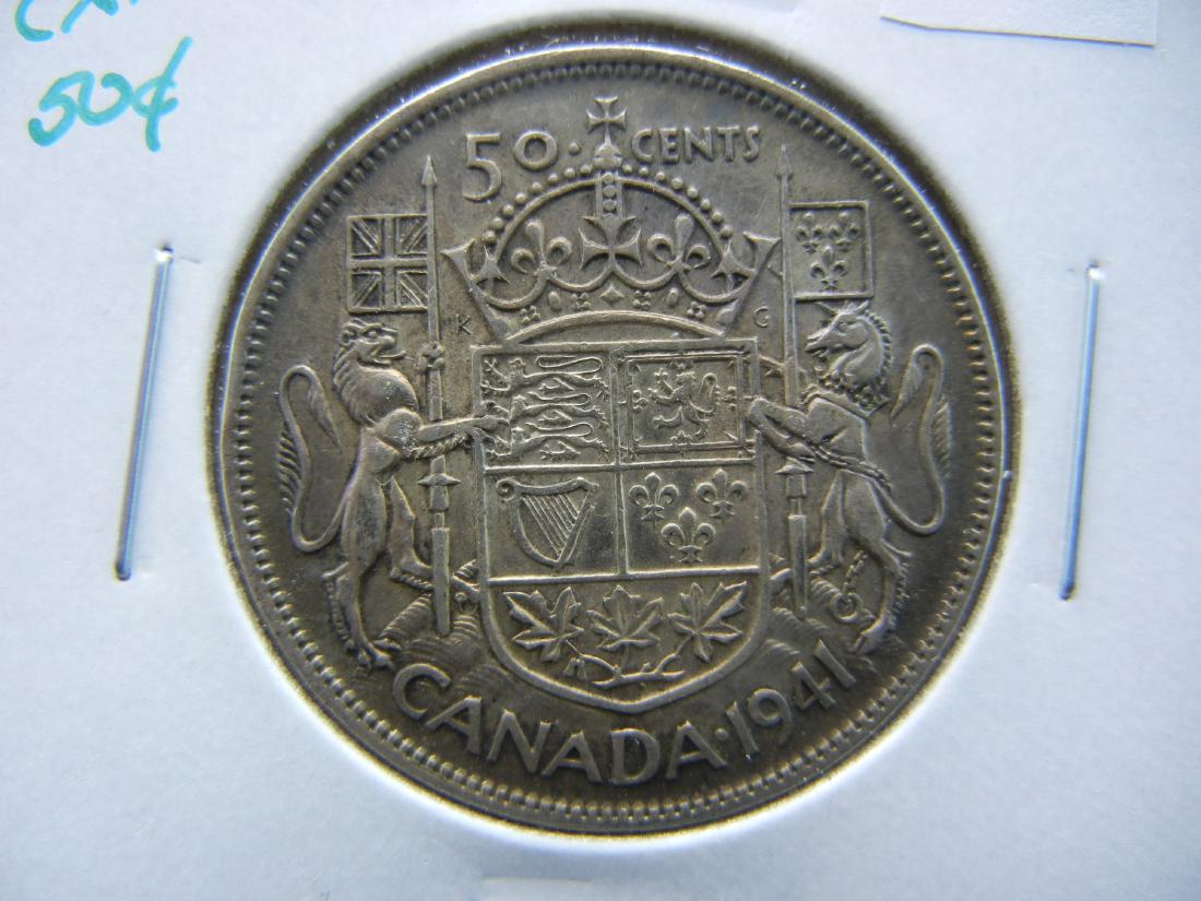1941 Canada 50c.  XF. (1 of 3)