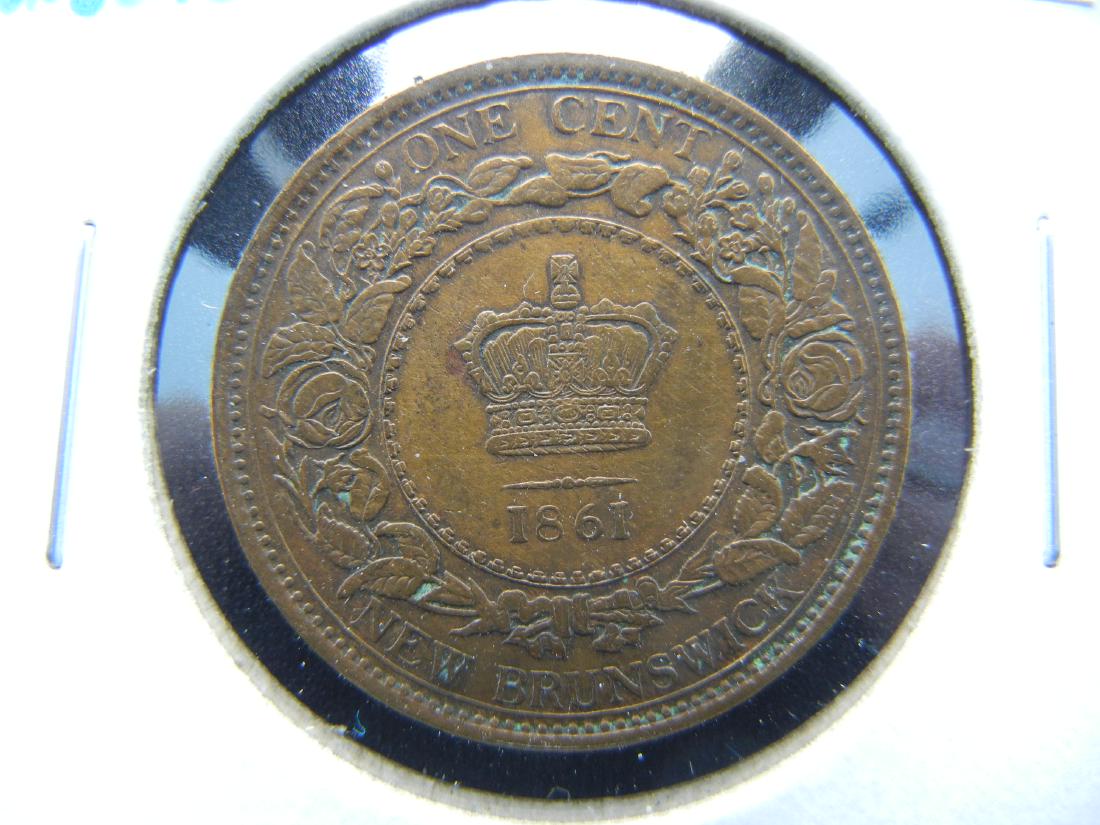 1861 New Brunswick 1c.  Scarce. (1 of 3)