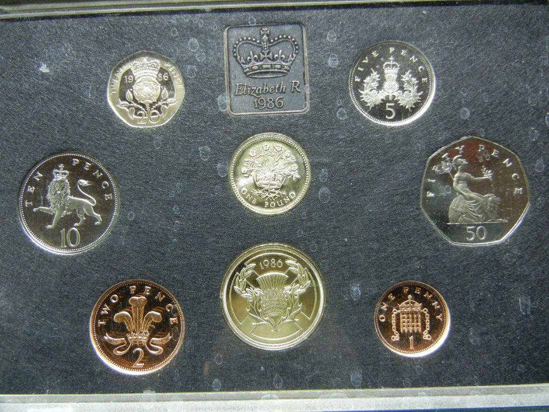 1986 Great Britain Proof Set. (1 of 3)