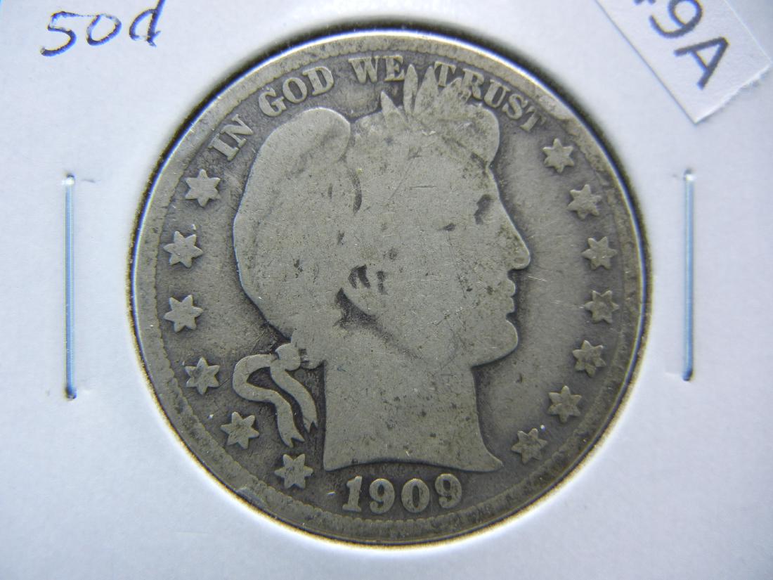 1909-D 50c.  Good. (1 of 3)