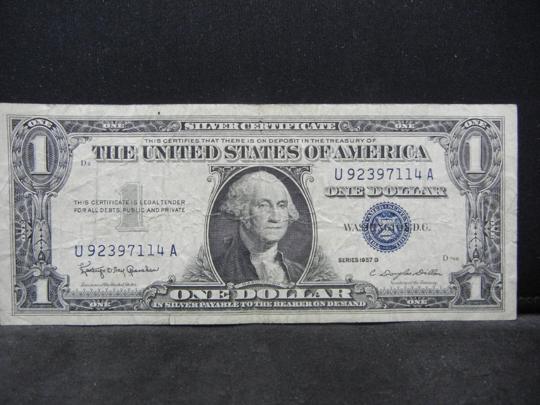 1957-B $1 US Silver Certificate (1 of 3)