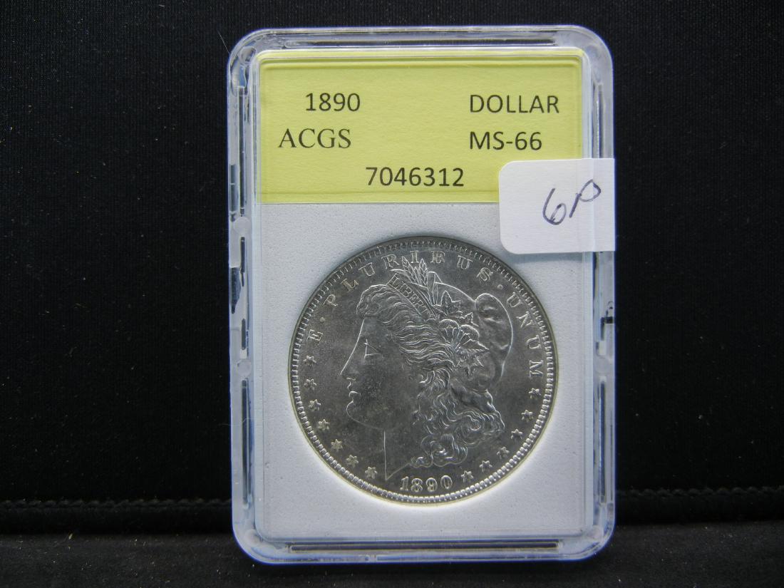1890 Morgan Dollar ACGS MS66 Lists (1 of 4)