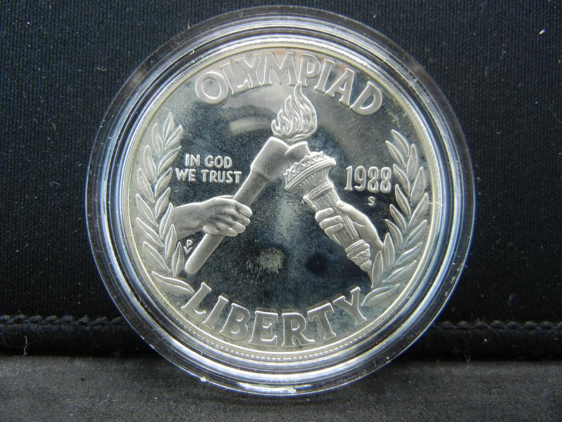 1988-S United States USA Olympics Proof Commemorative (1 of 2)