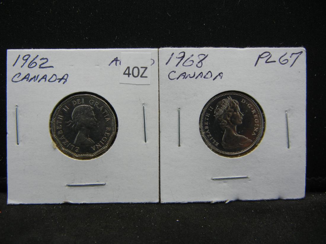 1962, 1968 Canada 5 Cent Pieces (1 of 3)