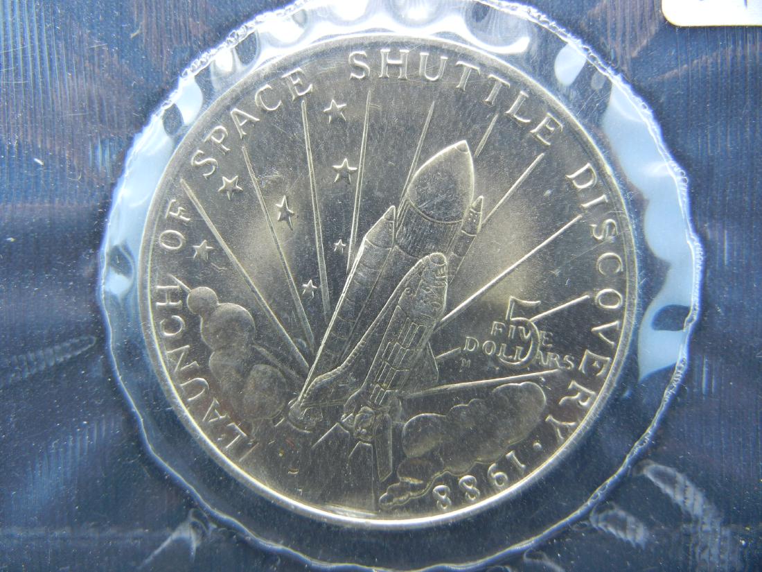 1988 Launch of Space Shuttle Discovery $5 Coin (1 of 3)