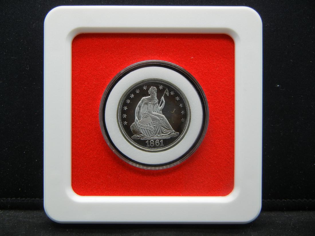 1861 Seated Half Dollar Copy. Very Neat (1 of 3)