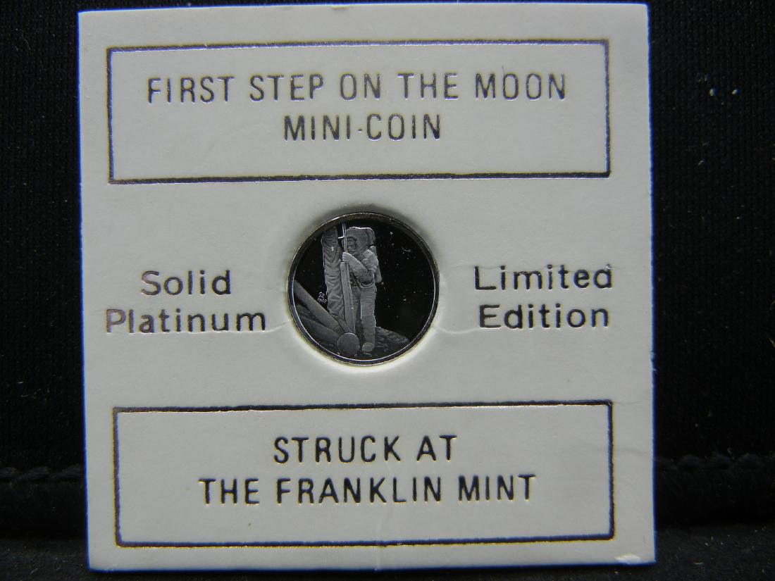 First Step on the Moon Solid Platinum Coin. With COA (1 of 5)