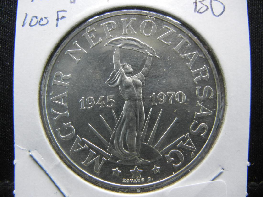 1970 Hungary 100 Forint Silver Coin.  Actually Silver (1 of 3)