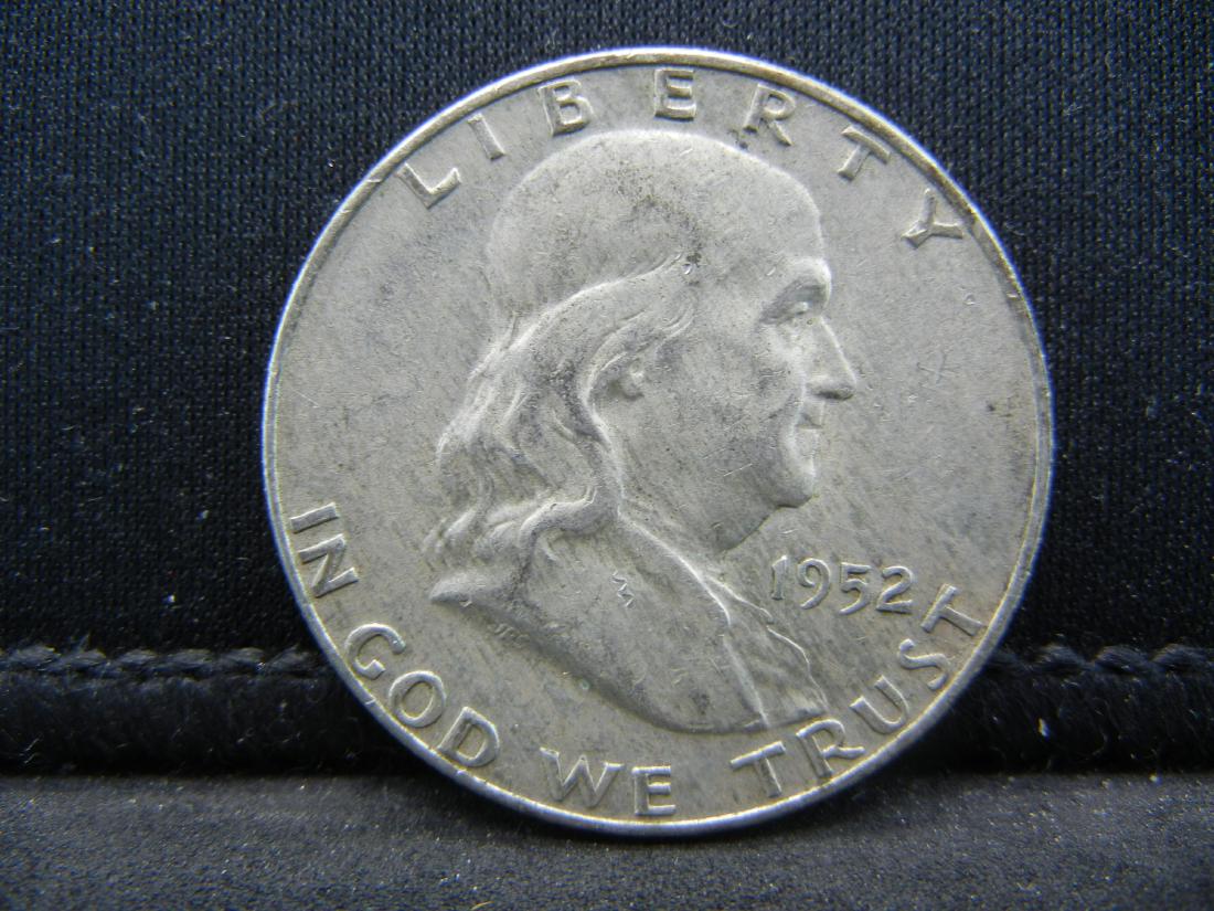 1952-D Franklin Silver Half Dollar (1 of 2)