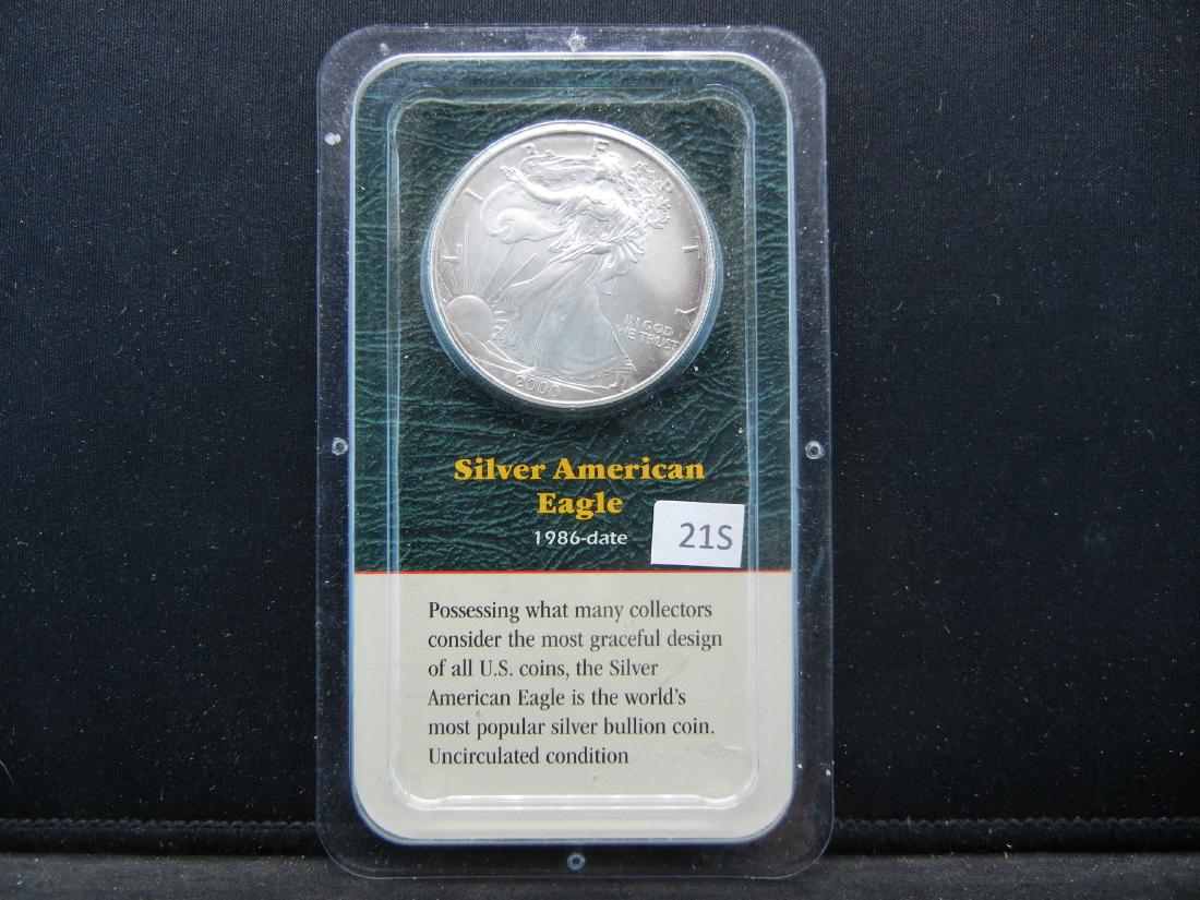 2000 American Silver Eagle 1 Troy Ounce. (1 of 4)
