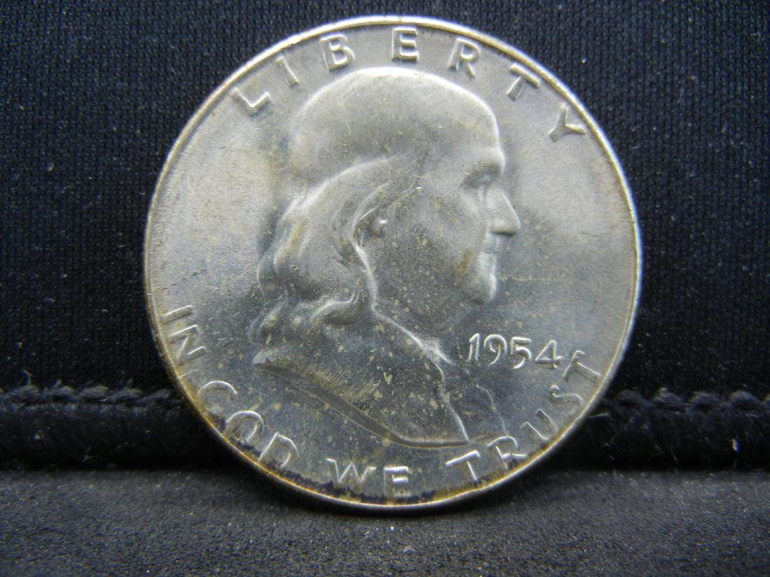 1954-D Franklin Silver Half Dollar (1 of 2)