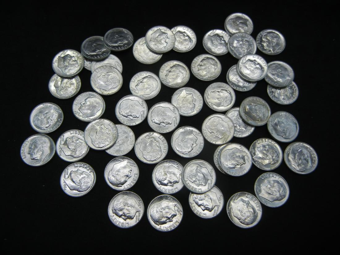 Roll of 1964 Silver Roosevelt Dimes: Roll of 1964 Silver Roosevelt Dimes