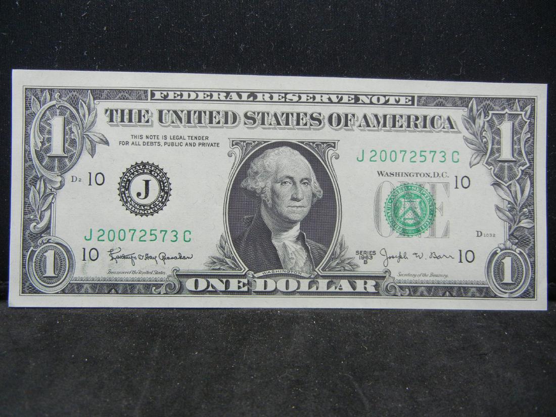 1963-B Joseph Barr $1 US Certificate (1 of 3)