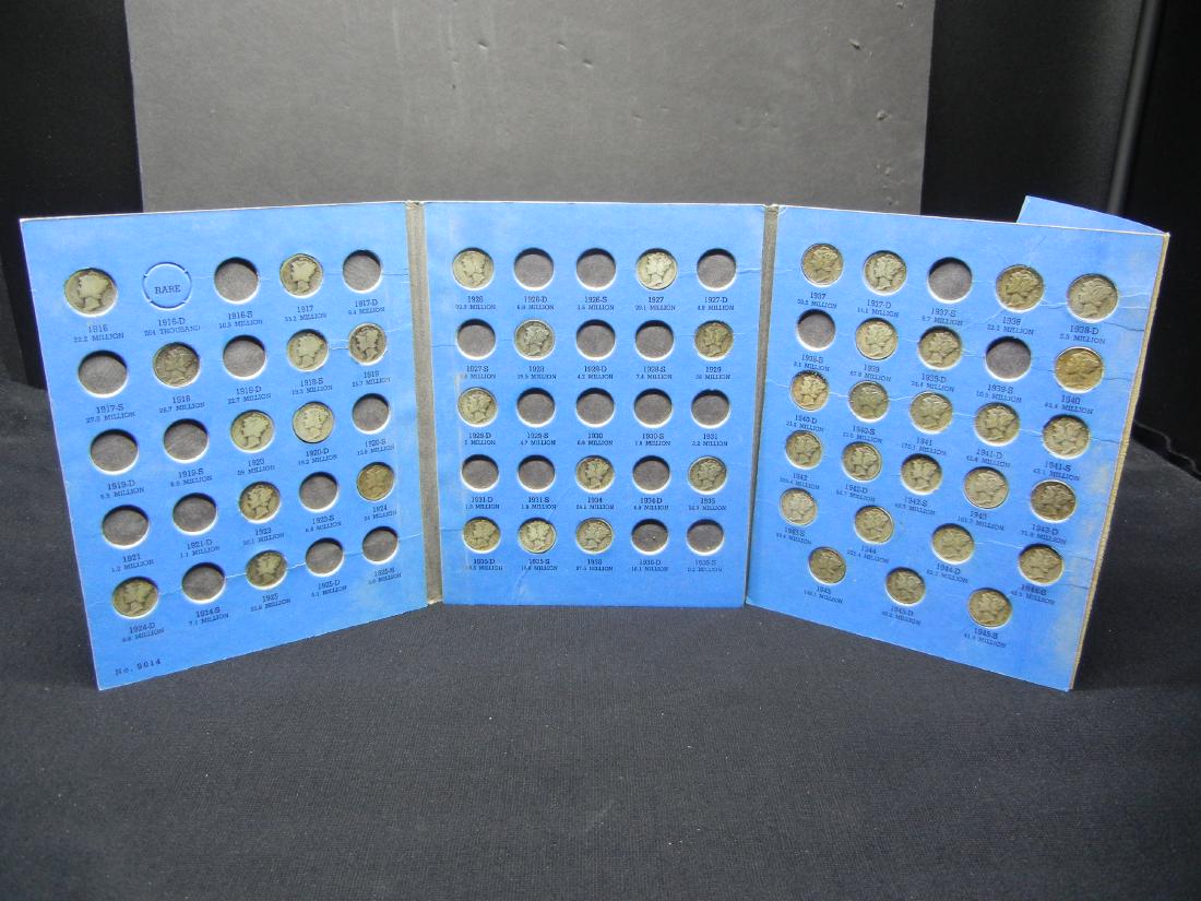 45 Mercury Head Dimes. Incomplete Whitman Folder (1 of 7)