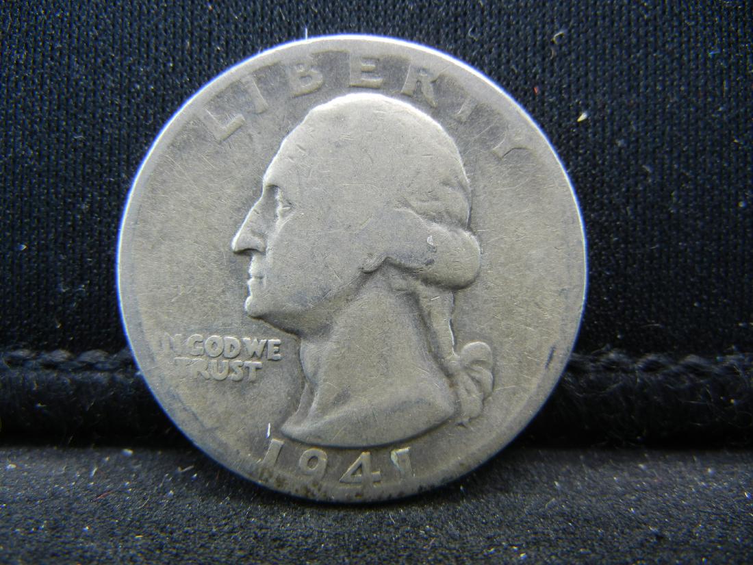 1941 Washington Silver Quarter (1 of 2)