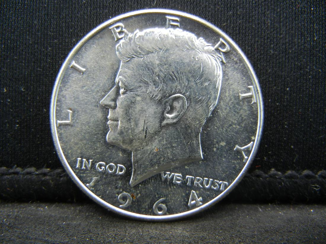 1964 UNC Kennedy Silver Half D (1 of 2)