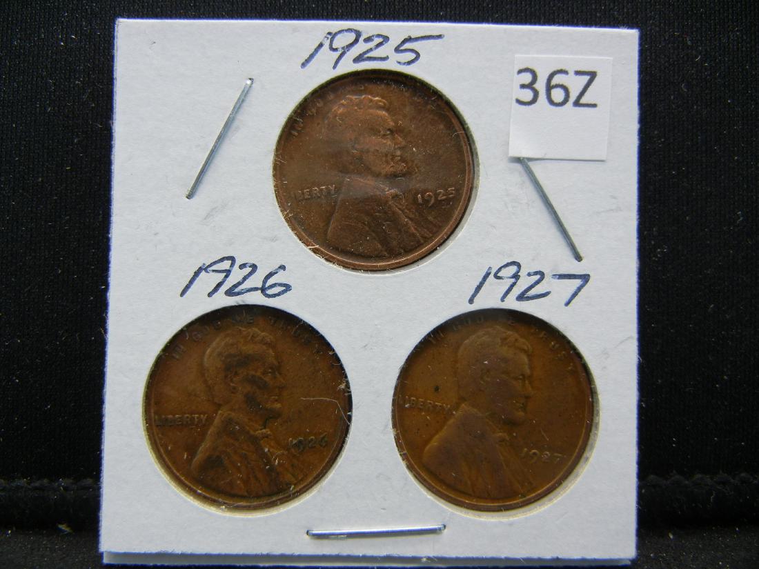 1925, 1926, 1927 Lincoln Wheat Cents (1 of 2)