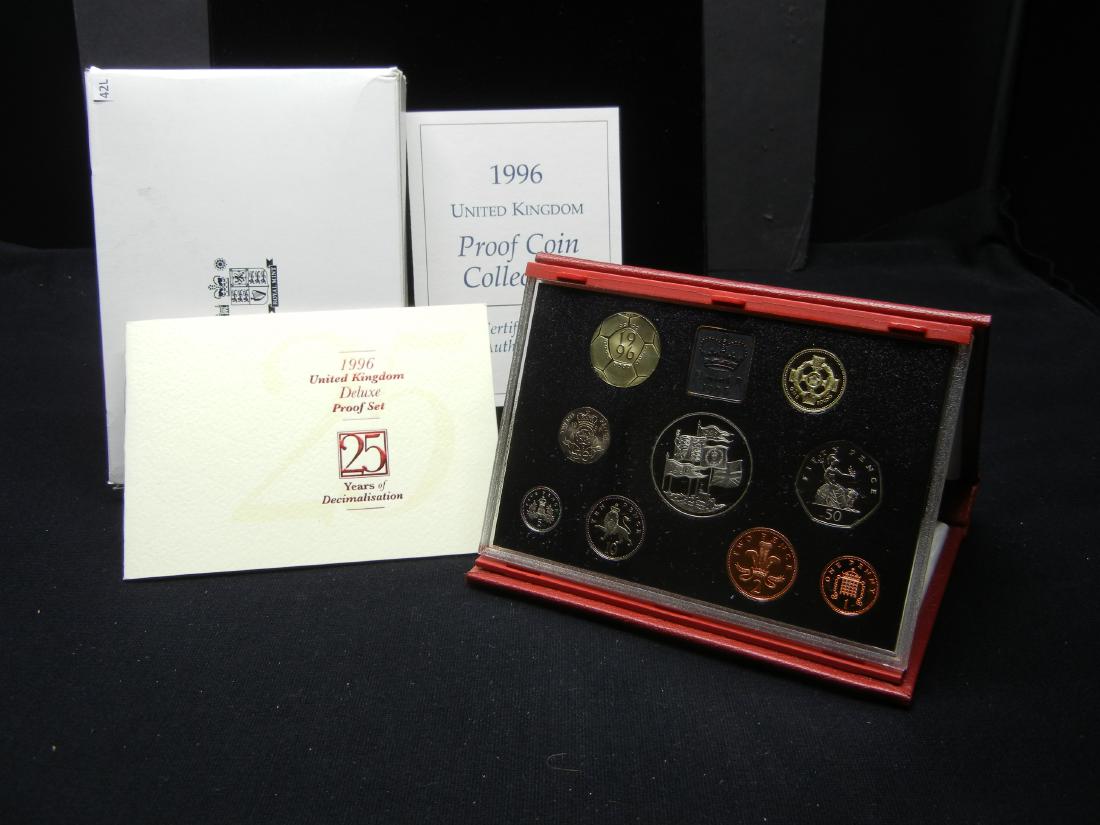 1996 British Royal Mint United Kingdom 9-Coin Proof Set (1 of 5)