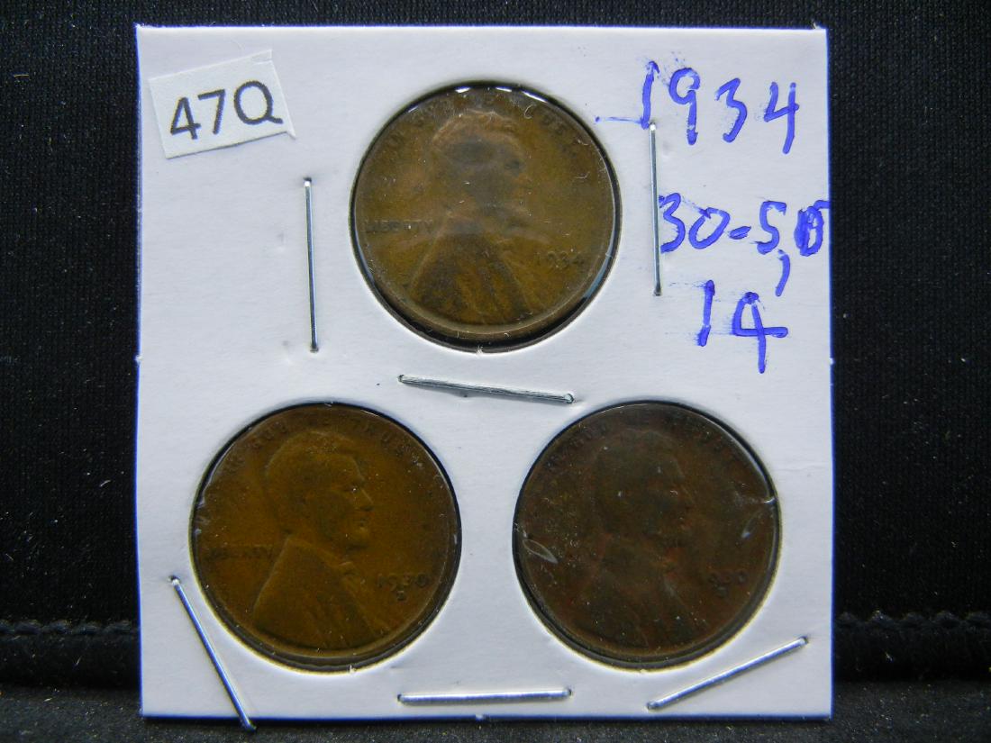 1934, 30-S,D Lincoln Wheat Cents (1 of 2)