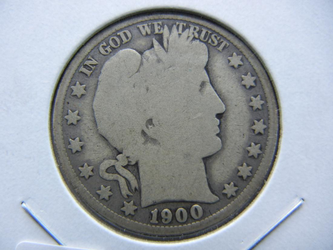 1900-S Barber Half. Original Good. (1 of 3)