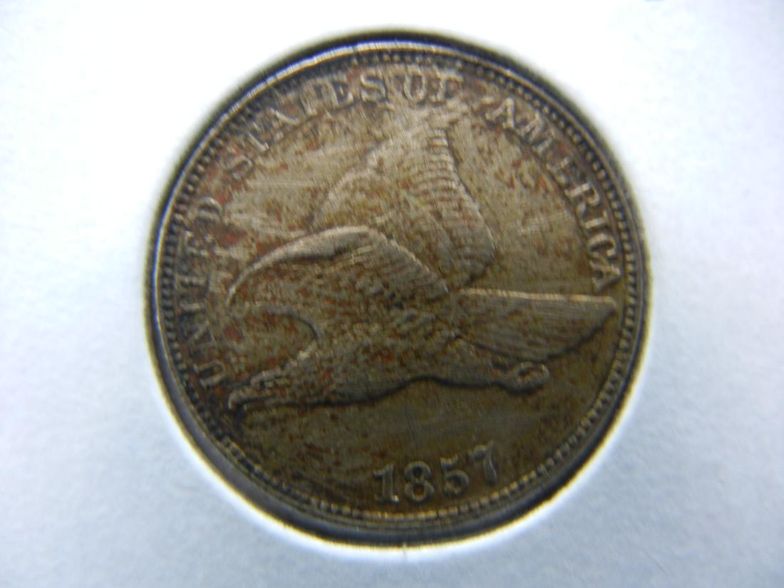 1857 Flying Eagle Cent XF Details (1 of 3)