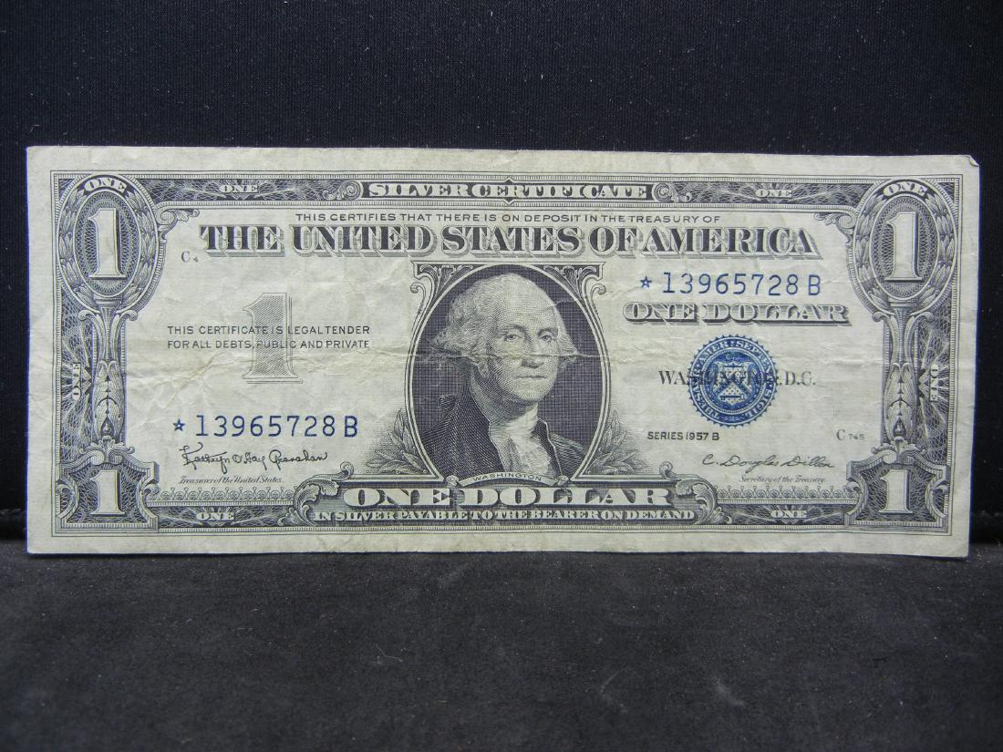 1957-B $1 US Star Silver Certificate (1 of 3)