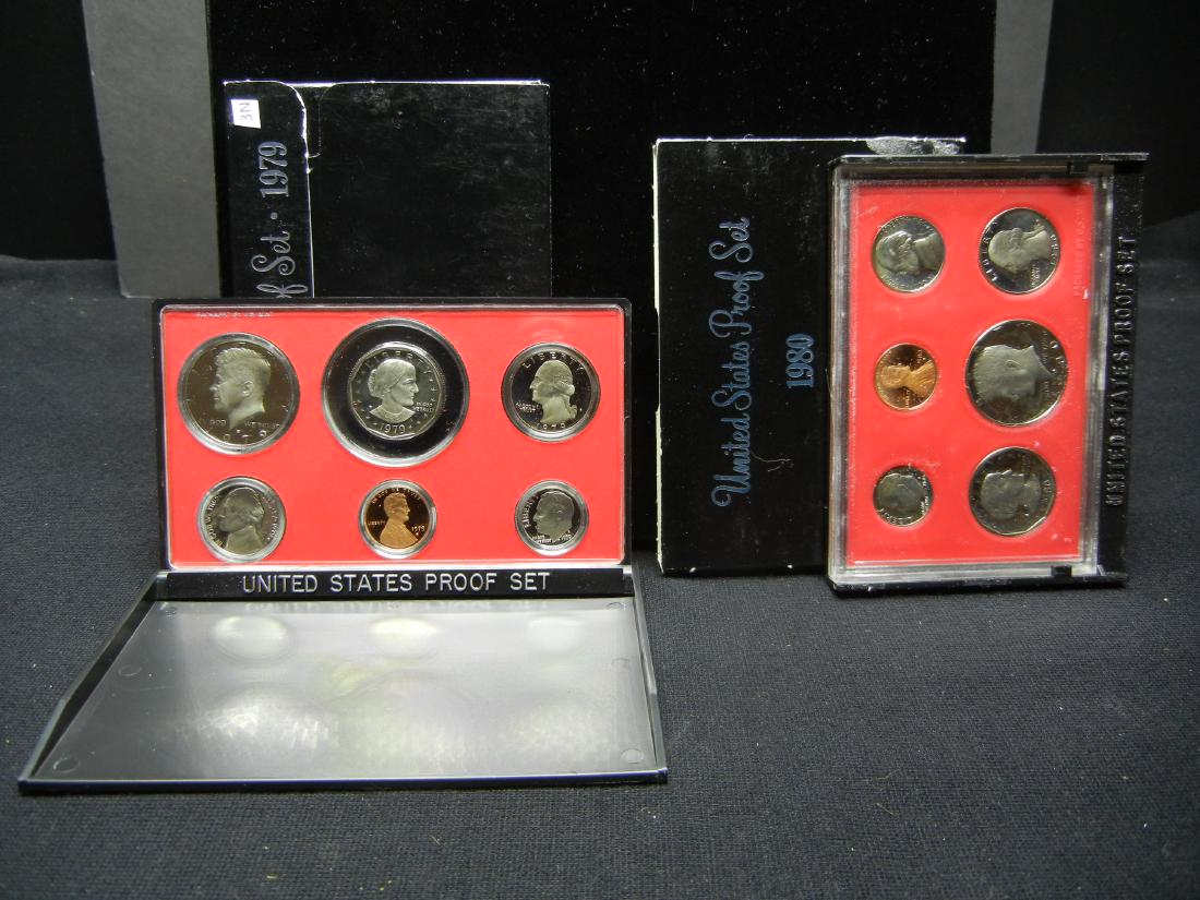 1979 1980 United States Mint Proof Sets W/Original (1 of 5)