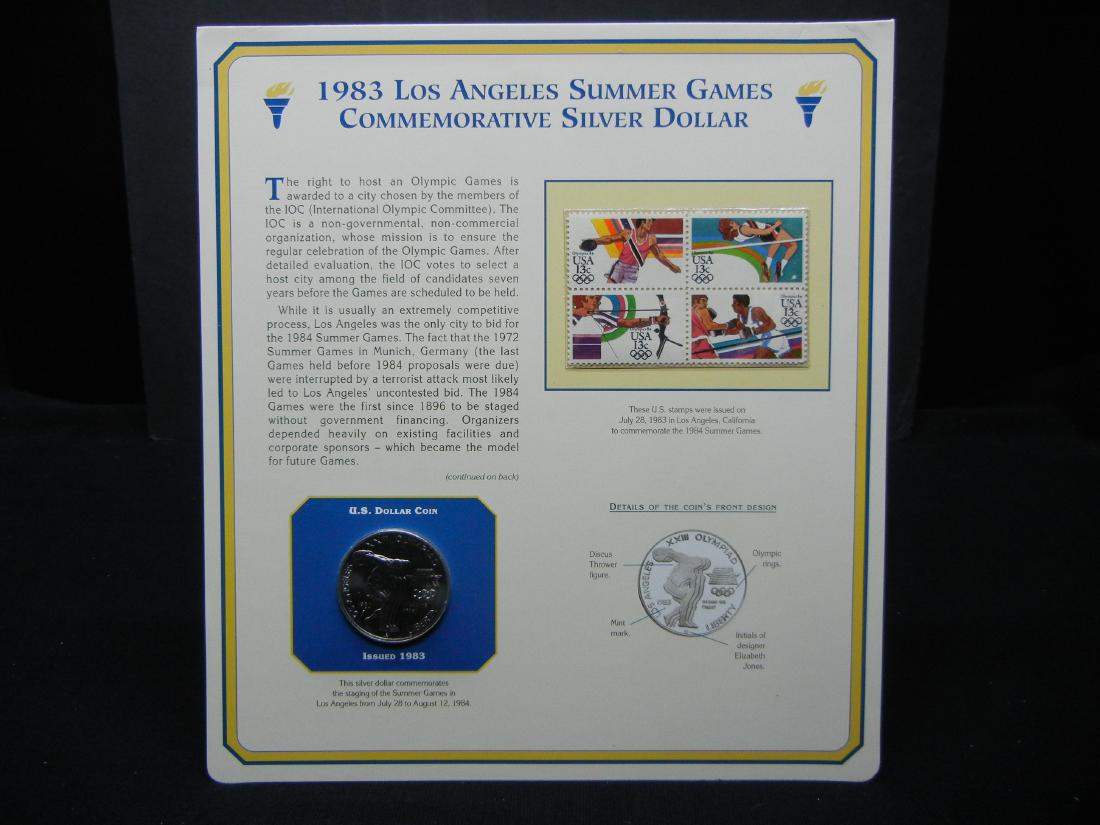 1983 Los Angeles Summer Games Commeorative Silver (1 of 5)