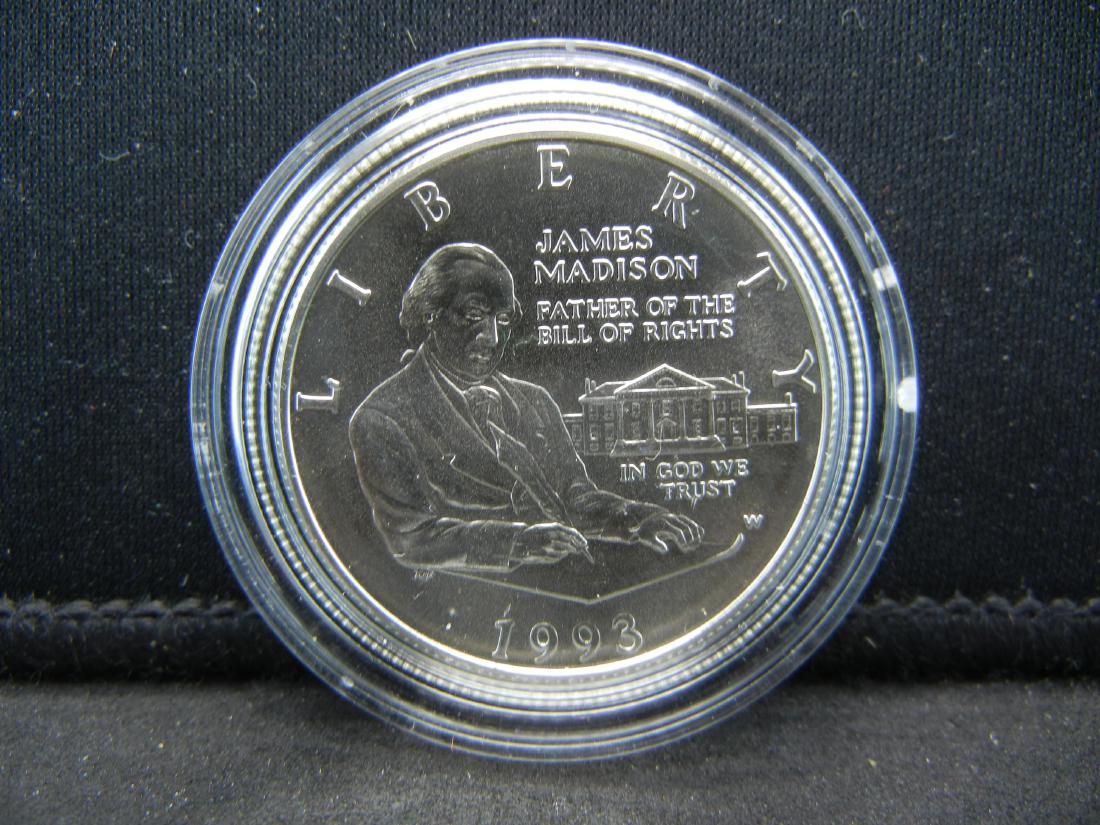 1993-W Bill of Rights Uncirculated Silver Half Dollar.: 1993-W Bill of Rights Uncirculated Silver Half Dollar.