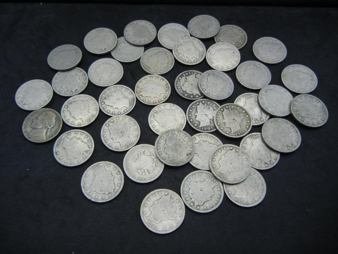 Roll of 40 V-Nickels. (1 of 3)