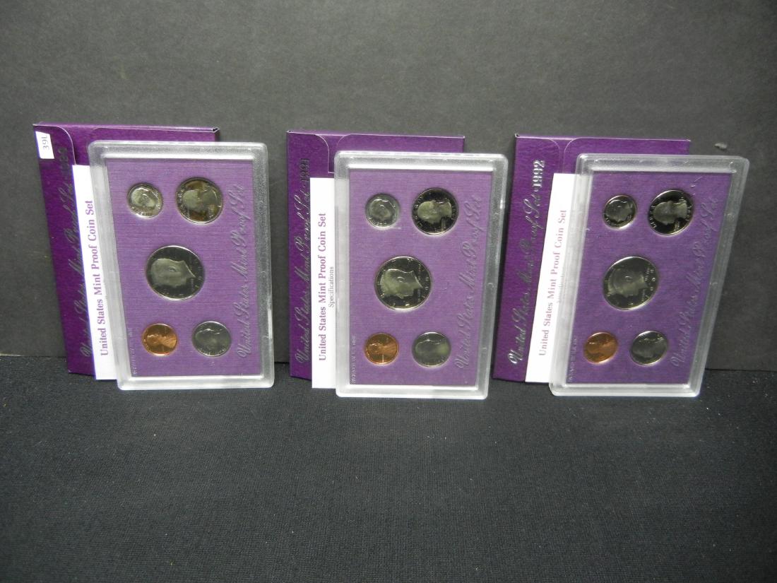 1990 1991 1992 United States Proof Sets W/Original (1 of 10)