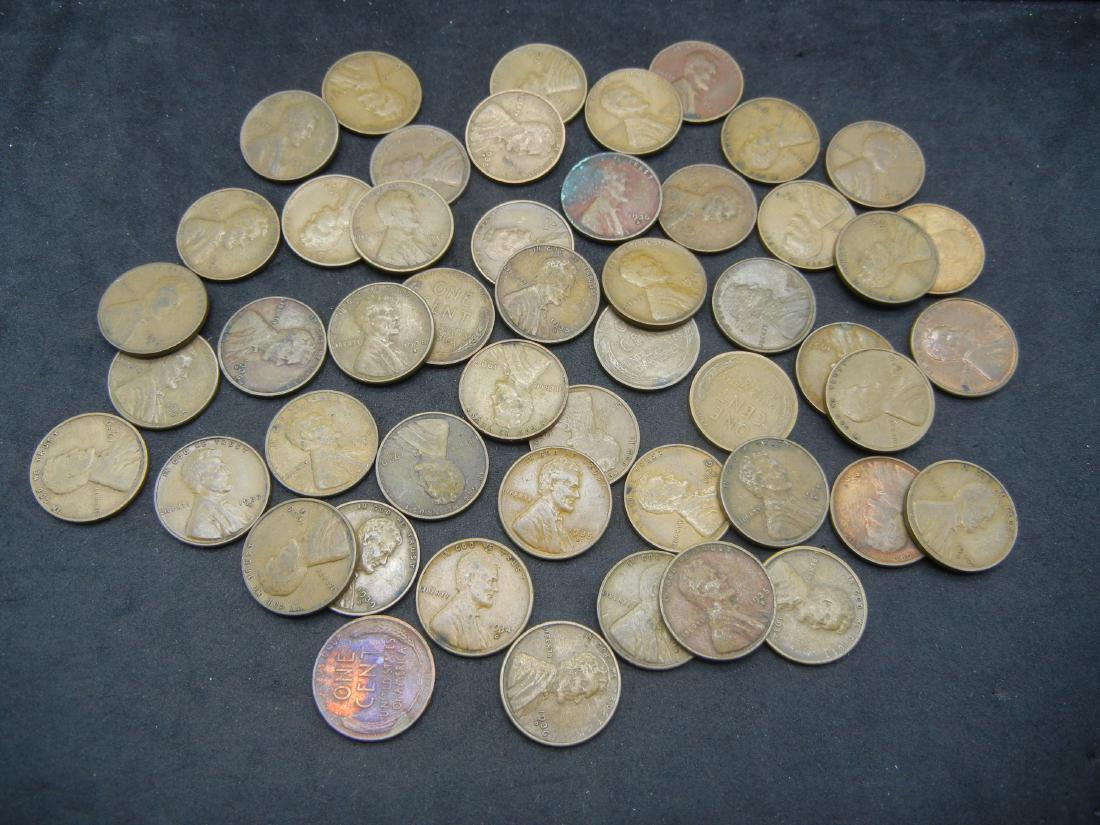 50 Mintmarked Wheat Cents all Dated in the Thirties. (1 of 3)