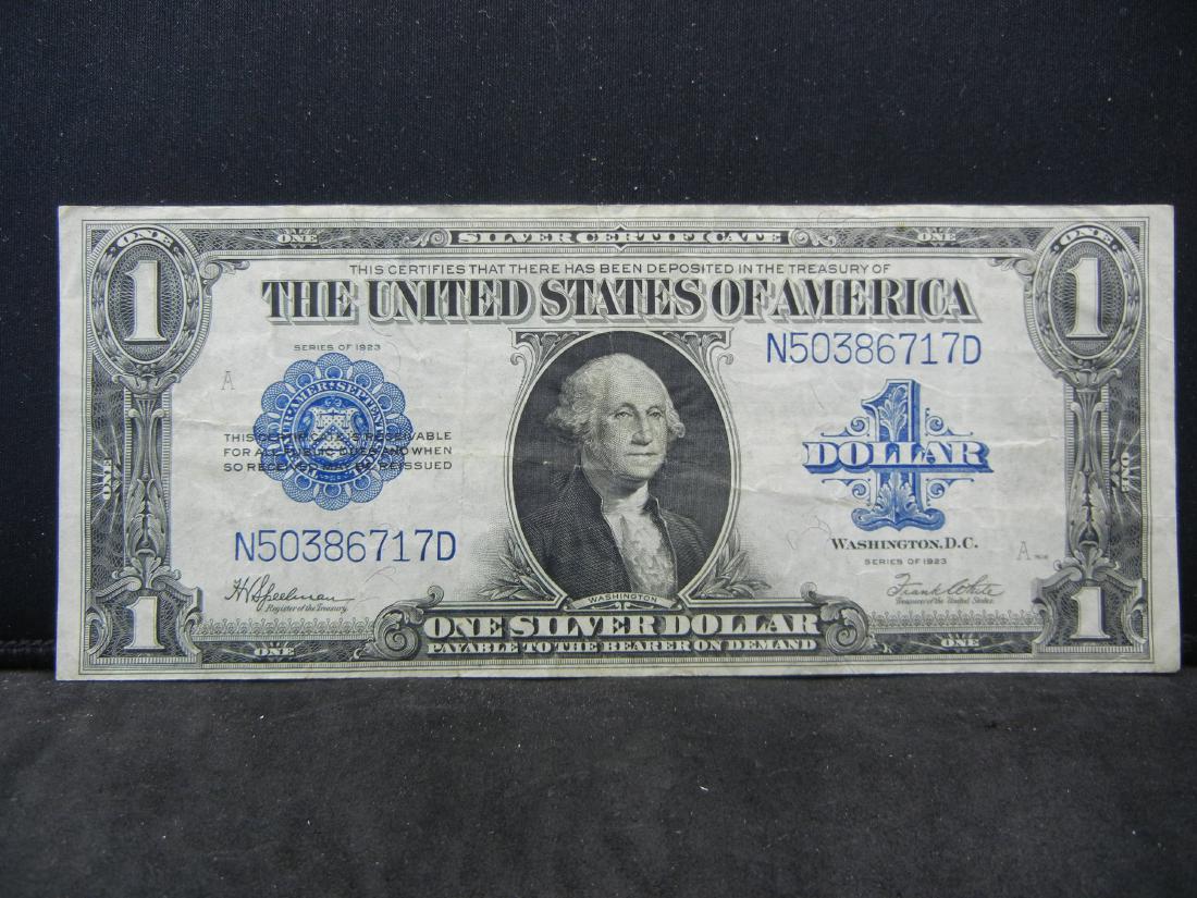 1923 $1 US Silver Certificate. Horse Blanket. Funny (1 of 3)