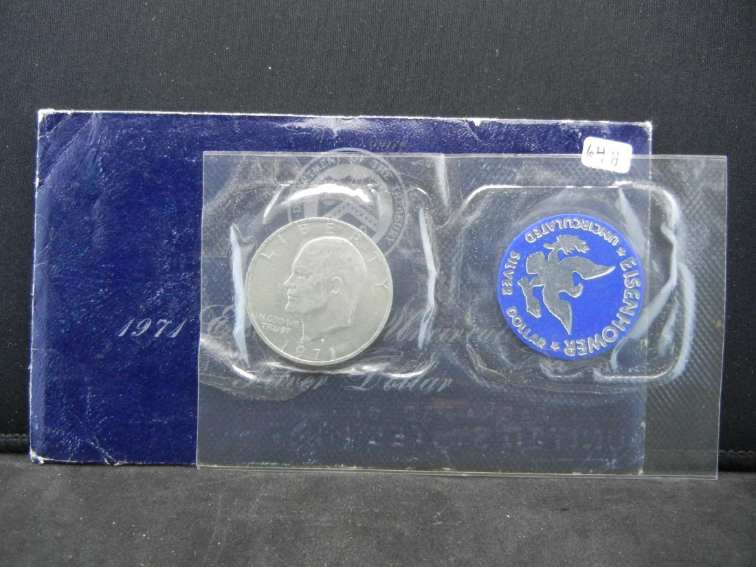 1971 Eisenhower UNC Silver Dollar (1 of 3)
