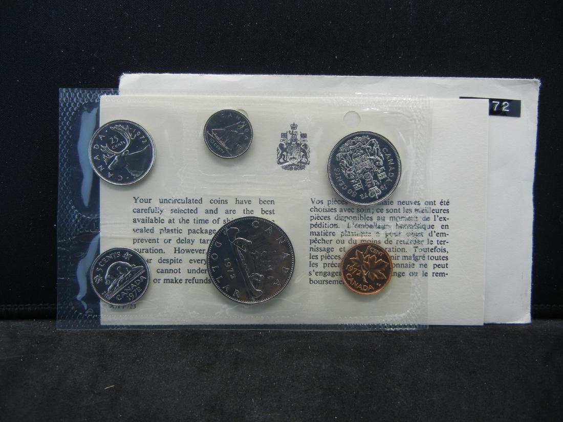 1972 Canada Proof lIke  set in original envelope.  GEM (1 of 3)